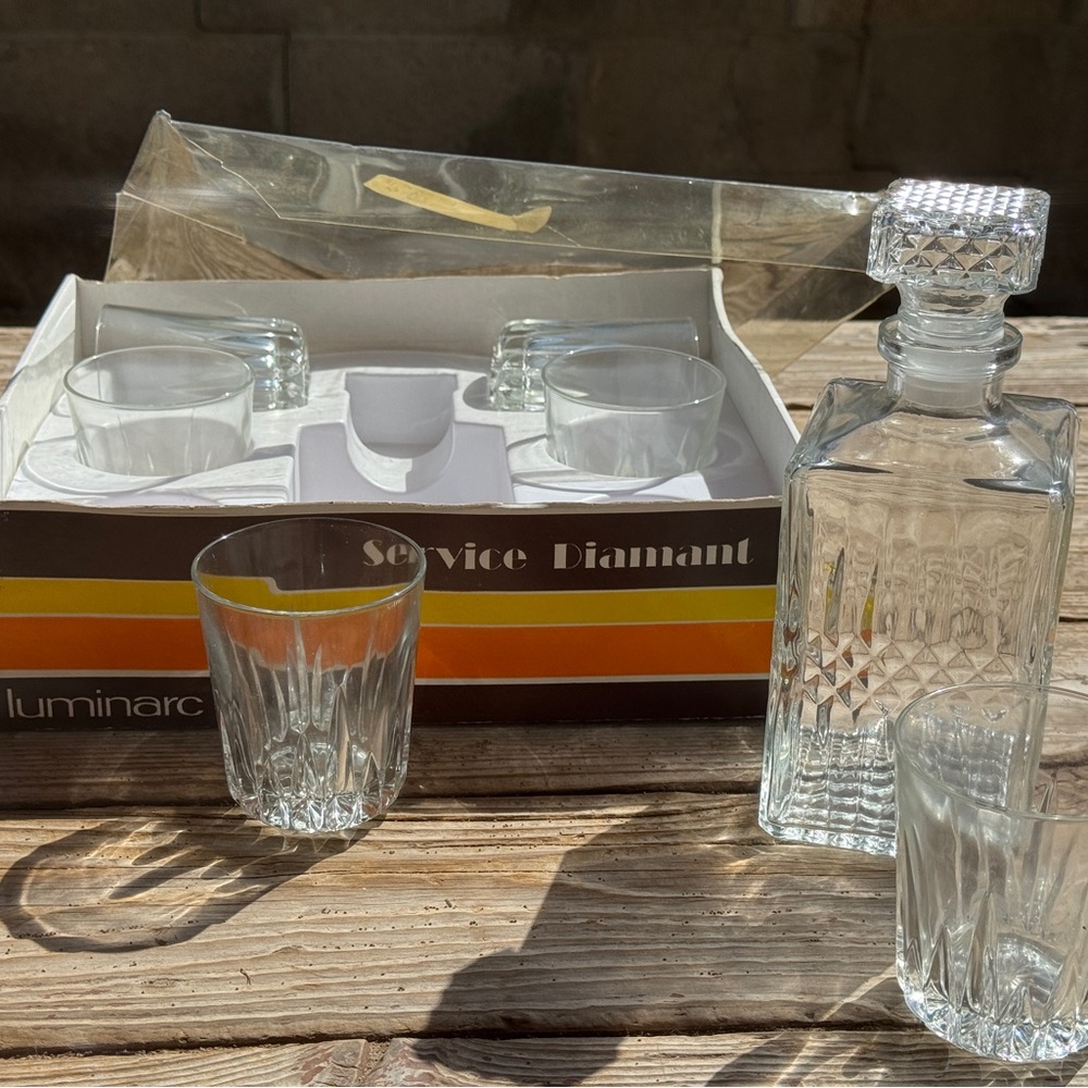 Luminarc Crystal Decanter Set with Glasses